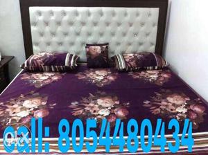 Double bed box red white combination