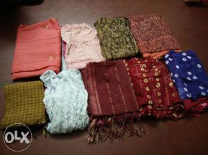 Dupattas. In gud condition All together 550