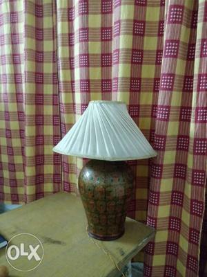 Exquisite Kashmiri Paper Mache Table Lamp.