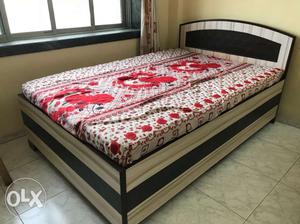 Newly Wooden Bed With Mattress for Two Person