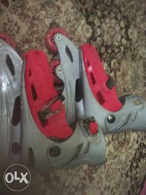 Old red colour rollerblade 4 rupees  Banjara