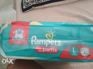 Pampers baby diapers L size for 9-14kg weight