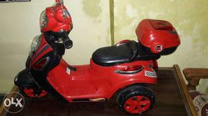 Red And Black Ride-on Trike Toy