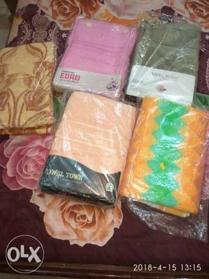 Sale on premium towels...rs 200 to 300 each set.