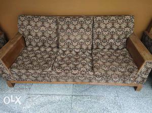 Teak Wood 3 +2 sofa set with nice design pattern and built