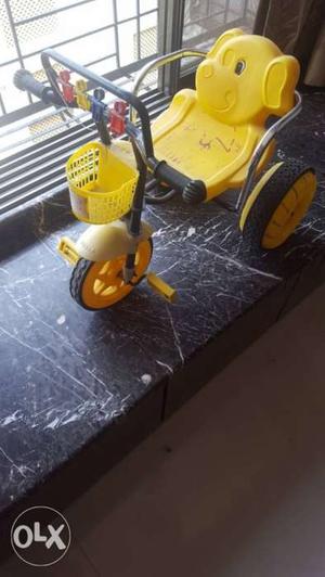 Toddler's Yellow Ride-on Trike