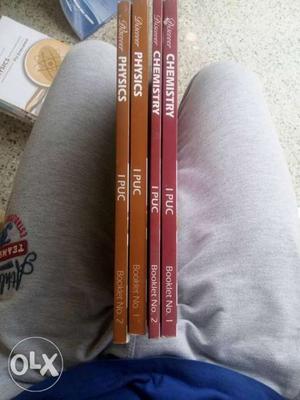 Two Physics And Two Chemistry Hardbound Books(1st puc)