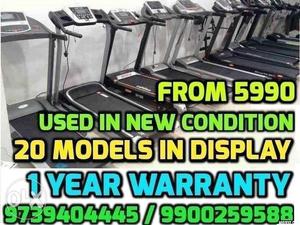 USED TREADMILLS  starting 1 YEAR ONSITE WARRANTY The