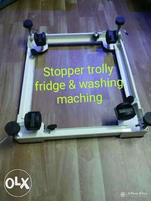 Washing machine fridge stand trolley stoper call