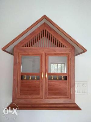 Wooden design pooja temple for house