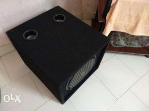 12inch double hole heavy sub-woofer box with grill