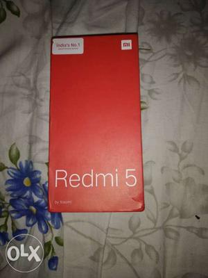 3 dayes mobile Redmi 5 2gb ram 16 gb internal.gold colour