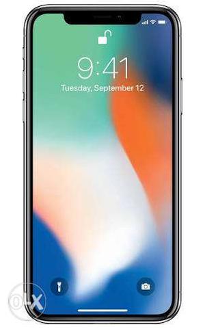Apple iPhone X 64gb 2months used white colour