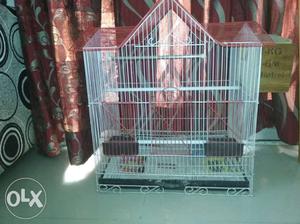 Bird's Cage - with a breed box attached to cage.