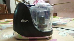 Black And Grey Oster Food Processor