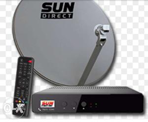 Black Sun Direct Satellite Dish