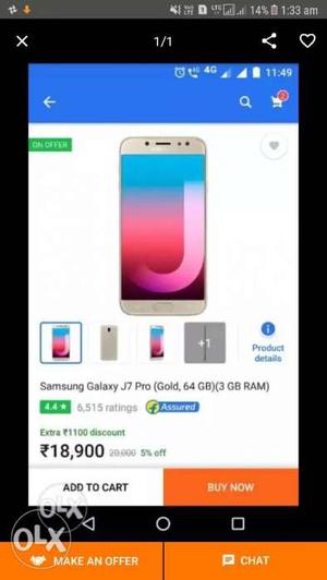 Excnhge Samsung j7 pro 64gb untuch conditions..