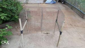 Green And Black Metal Pet Cage