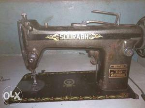 Grey And Beige Sdurabh Sewing Machine