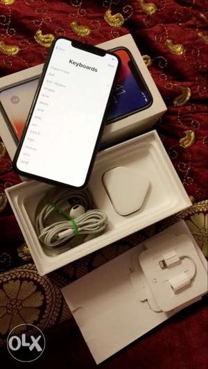 IPHONE X 256 GB grey colour 4 months old with