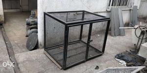 Rectangular Black Pet Cage