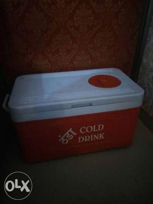 Red And White Insulated Water Cooler