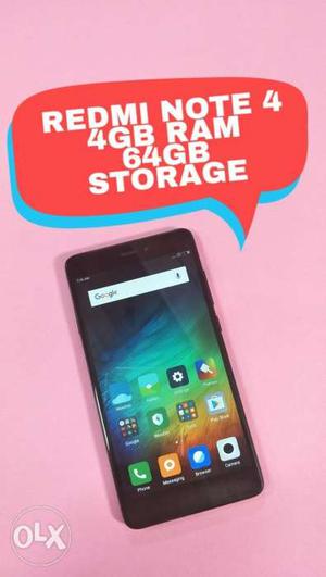 Redmi Note 4 4Gb Ram 64Gb Storage 5.5 Inch Hd