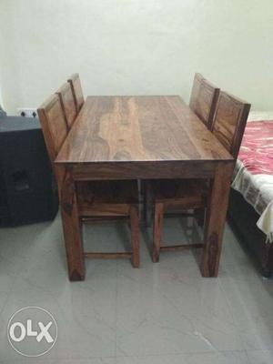 Seesham wood six seetar daing table set