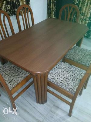 Six seater dining table Sangwan wood
