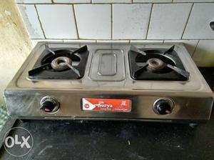 Urgent sell good condition double burner gas stove
