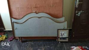 White Wooden Headboard And Footboard