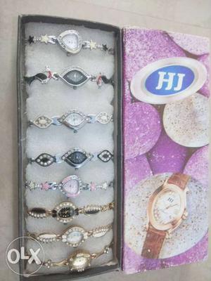 ₹175 per piece ladies wrist watch in diamond
