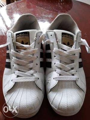 Adidas super star less used 3and half UK SIZE