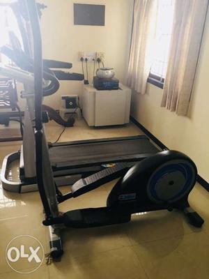 Black And Gray Elliptical Trainers