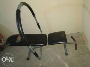 Black And Gray Exercise Equipment