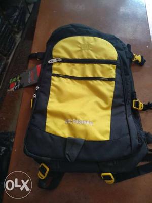 Black And Yellow Backpack Carrier