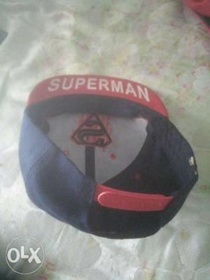 Blue And Red Superman Snapback