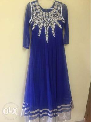 Blue colour gown