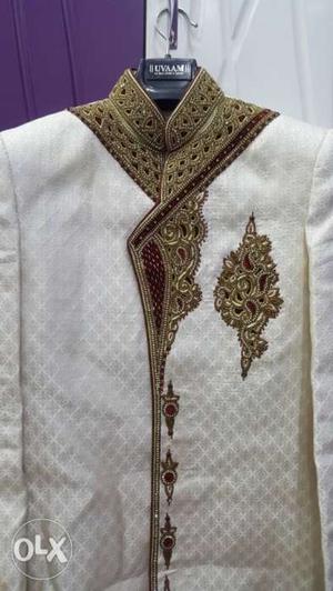 Branded Sherwani with shoes..rich in look and