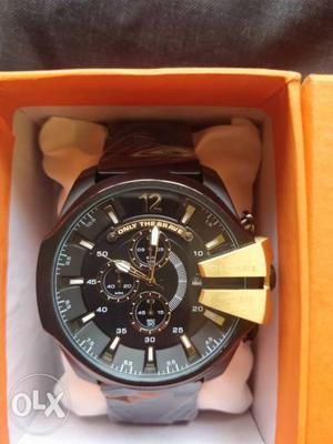 Diesel chronograph black watch, New watch