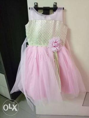 Full gown Party wear good for 1-2.5 year old baby