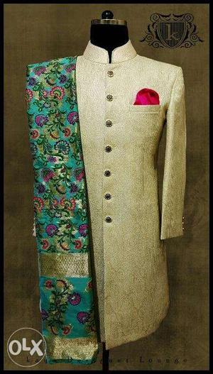 Full suits, sherwani's, blazers, lehanghas