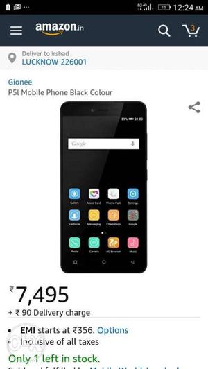 Gionee p5l 4g volte calling 20 day,s old only all