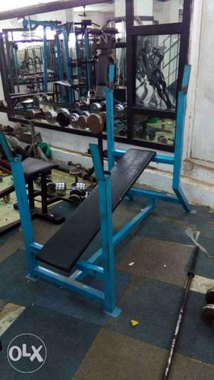 Gym chest bench incline and decline bench Blue And Black Gym
