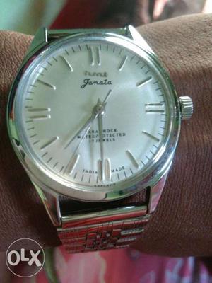 Hmt ganata silverdail macanical watch
