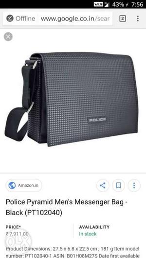 Its new police brand laptop carry bag