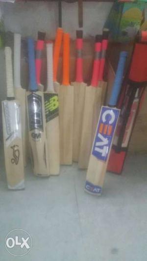 Leather cricket bat english willow high stocks