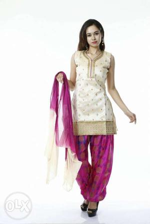 New stiched silk salwar suits for women's