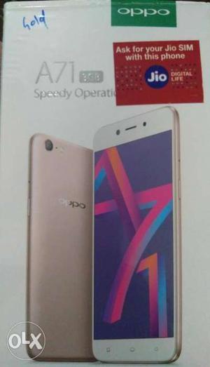 OPPO A71 one month mobile for single hand using