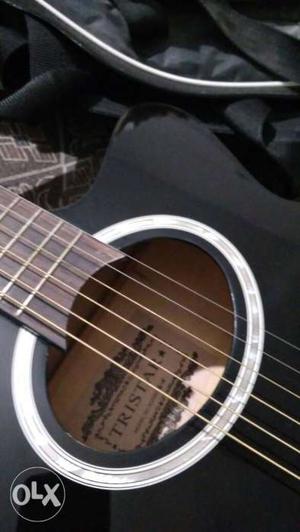 On Rent - Black Single-cutaway Acoustic Guitar for